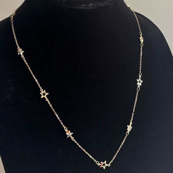 Jewelry - Gold Star Station Necklace - Elegant Women’s Jewelry